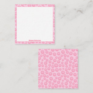 Cute Pink Personalized Preppy Card
