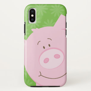 Cute Pink Pig Cartoon Cell Phone Case - Green