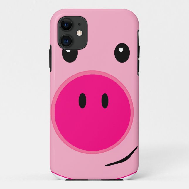 Cute Pink Pig Case-Mate iPhone Case (Back)