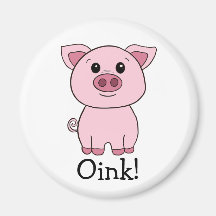 Cute Pink Pig Oink! Farm Animal