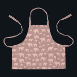 Cute Pink Pig Pattern  Apron<br><div class="desc">A cute illustration of a pink pig. Perfect for anyone who loves animal illustrations, farm animals and country animals. A perfect gift, nursery decor for boys and girls, kids room art, home decor, office stationery, Christmas present or gift for any other special occasion. Visit our shop to view our entire...</div>