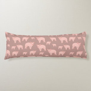 Cute Pink Pig Pattern  Body Cushion
