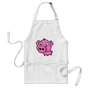 Cute Pink Pig Standard Apron