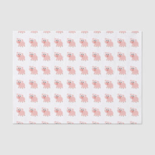Cute Pink Pig Tissue Paper
