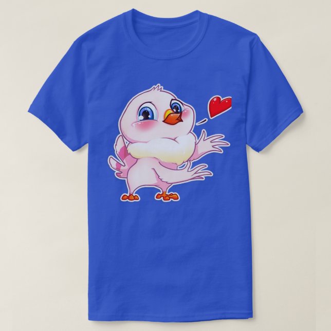 Cute pink pigeon 1 T-Shirt (Design Front)