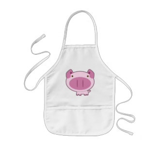 CUTE PINK PIGGY KIDS APRON