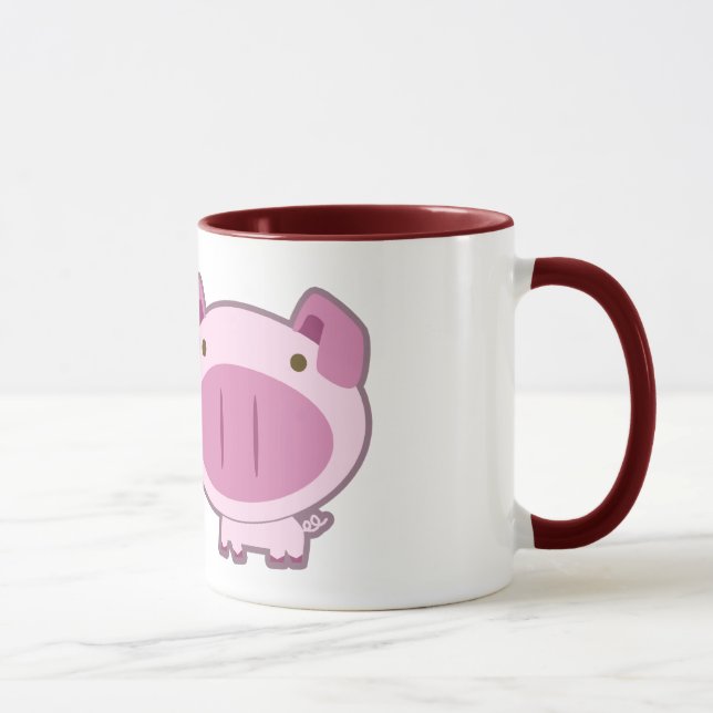 CUTE PINK PIGGY MUG (Right)