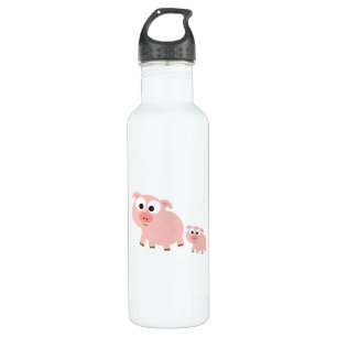 Cute Pink Pigs 710 Ml Water Bottle