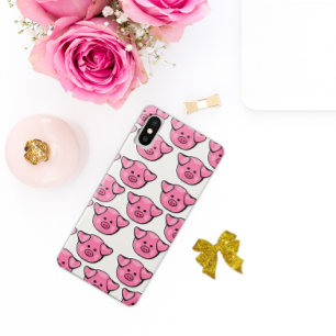 Cute Pink Pigs iPhone X Case