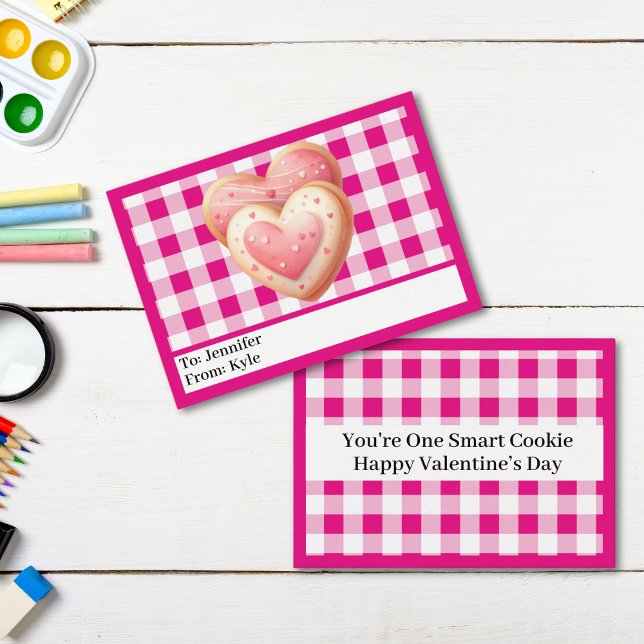 Cute Pink Pink Mini Classroom Valentine's Day Card (Creator Uploaded)