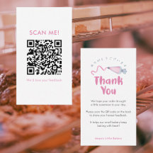 Cute Pink Piping Bag Leave a Review QR Code