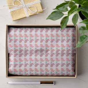 Cute Pink Polka Dot Bunnies Pattern Tissue Paper