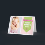 Cute Pink Polka Dots | Photo Father's Day Card<br><div class="desc">Fun and whimsical Father's day card. Similar items are available.</div>