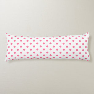 Cute Pink Polkadots Pattern Cotton Body Pillow