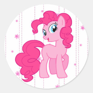 Cute Pink Pony Stickers for Little Girls