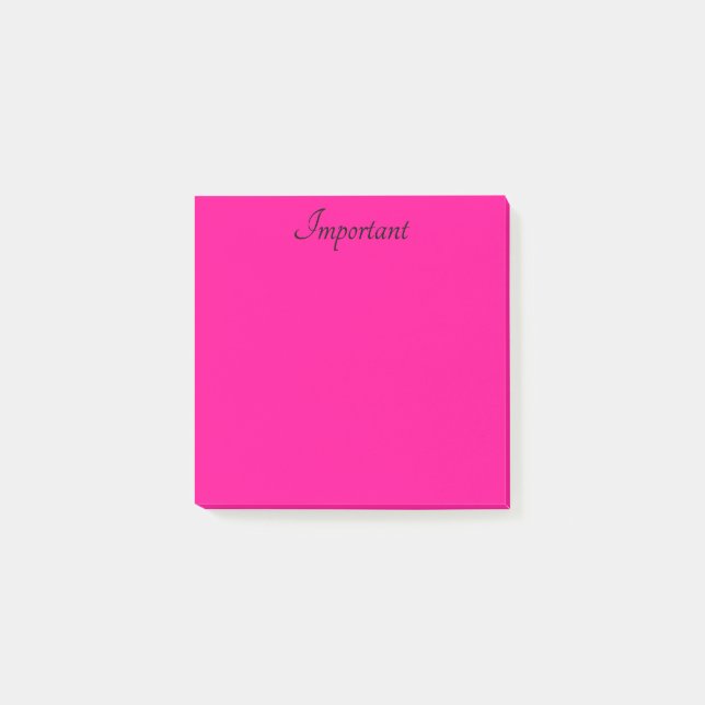 Cute Pink Post-it Notes (Front)