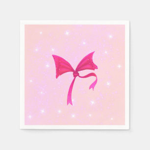 Cute Pink Princess Birthday Paper Napkin