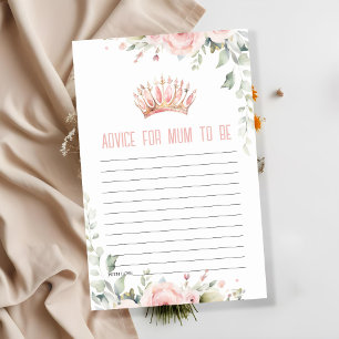 Cute Pink Princess Tiara Floral Advice For Mum