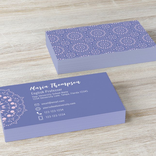 Cute Pink Professional Custom Business Card (Creator Uploaded)