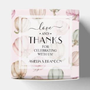 Cute Pink Pumpkins Girl Baby Shower Favour Box