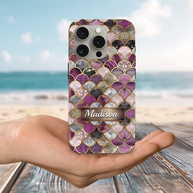 Cute pink purple gold mermaid scales  Case-Mate iP Case-Mate iPhone Case (Creator Uploaded)