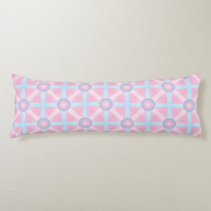 Cute Pink, Purple & Light Blue Pattern Body Cushion