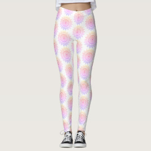 Cute Pink Purple Mandala Pattern Elegant  Leggings
