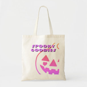 Cute Pink Purple Pumpkin Halloween for Kids Tote Bag