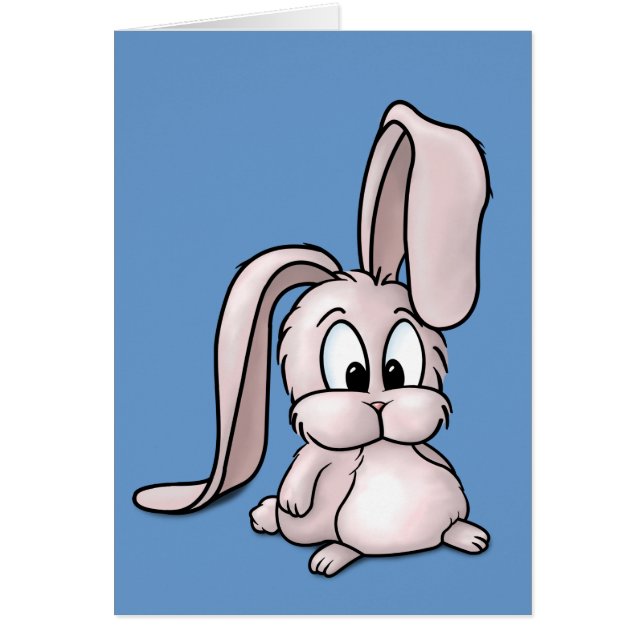 Cute Pink Rabbit Cartoon (Front)