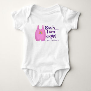 Cute Pink Rainbow Baby Girl Body Suit  Bodysuit