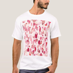 Cute Pink Red Spots Seamless T-Shirt