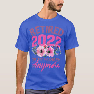 Cute Pink Retired 2022 Funny Retirement Gifts for  T-Shirt