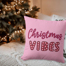 Cute Pink Retro Christmas Vibes