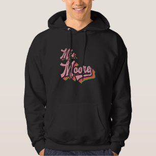Cute Pink Retro Vintage Wife Funny Name Future Mrs Hoodie