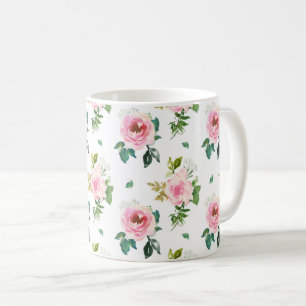 Cute Pink Roses Coffee Mug