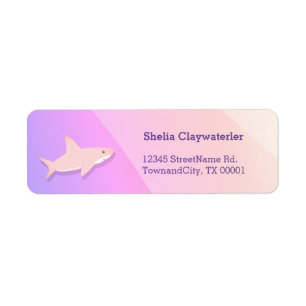Cute Pink Shark Purple