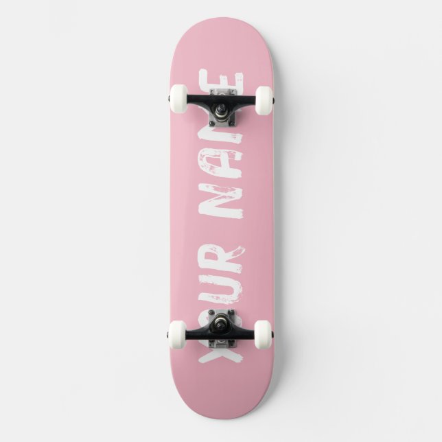 Cute Pink Skateboard (Front)