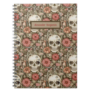 Cute Pink Skull Notebook