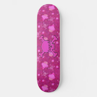 Cute Pink Skulls & Cupcakes Skateboard