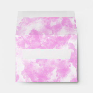 Cute Pink Sky Cloud Themed Envelope