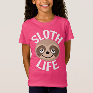 Cute Pink Sloth Life T-Shirt