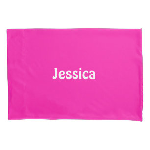 Cute pink solid plain pillowcase
