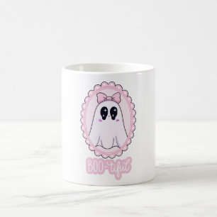 Cute Pink Spooky Ghost BOO-tiful Kawaii Coffee Mug
