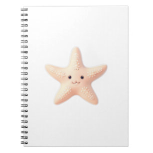 Cute Pink Starfish Notebook