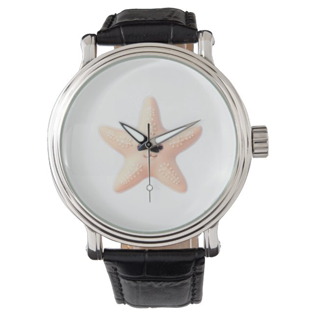 Cute Pink Starfish Watch (Front)