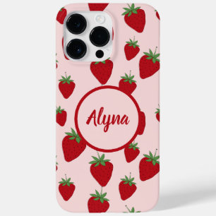 Cute Pink Strawberry  Case-Mate iPhone 14 Pro Max Case