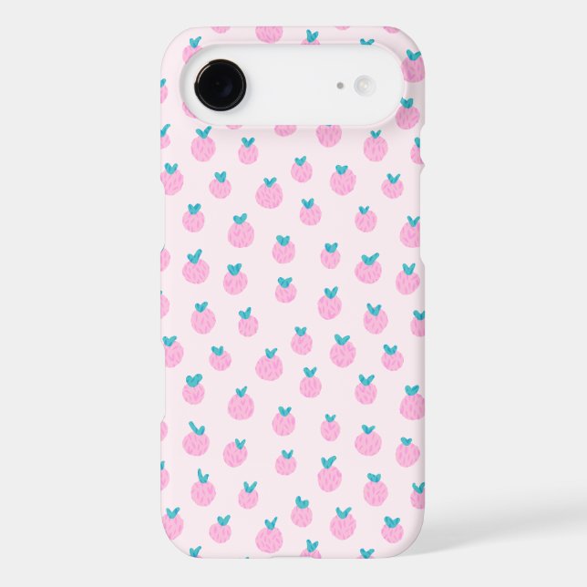 Cute Pink Strawberry Pattern – Kawaii Girly (Back)
