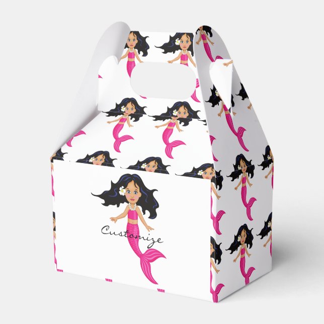 Cute Pink-tailed Mermaid Thunder_Cove Favour Box (Front Side)