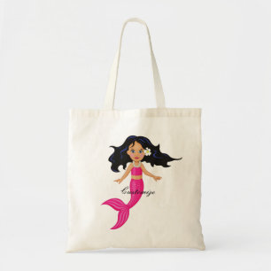 Cute Pink-tailed Mermaid Thunder_Cove Tote Bag
