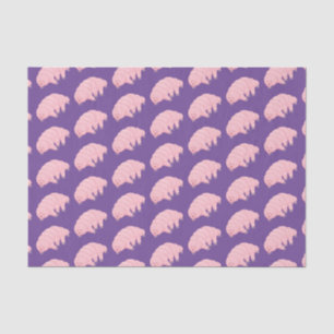 Cute pink tardigrade water bear cartoon  tissue paper